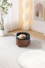 Scandinavian style Elevated Dog Bed Pet Sofa With Solid Wood legs and Walnut Bent Wood Back, Cashmere Cushion,Small Size