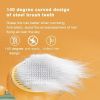 Pet Pumpkin Brush, Pet Grooming Self Cleaning Slicker Brush For Dogs Cats Puppy Rabbit, Cat Brush Grooming Gently Removes Loose Undercoat, Mats Tangle