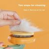 Pet Pumpkin Brush, Pet Grooming Self Cleaning Slicker Brush For Dogs Cats Puppy Rabbit, Cat Brush Grooming Gently Removes Loose Undercoat, Mats Tangle