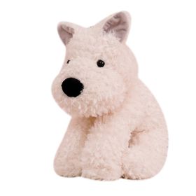 Puppy Dog Stuffed Animals Stuffed Dog Plush Toys (Color: White, size: 22CM)