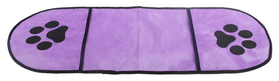 Pet Life 'Dry-Aid' Hand Inserted Bathing and Grooming Quick-Drying Microfiber Pet Towel (Color: PURPLE)