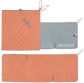 Dog Helios 'Boulder-Trek' 3-in-1 Expandable Surface Outdoor Travel Camping Dog Mat (Color: ORANGE)