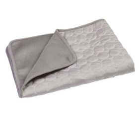 Dog Mat Cooling Summer Pad Mat For Dogs Cat Blanket Sofa Breathable (Color: Light Grey, size: XXL)