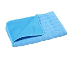 Dog Mat Cooling Summer Pad Mat For Dogs Cat Blanket Sofa Breathable (Color: Red, size: S)