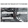 Dog Bike Trailer, Breathable Mesh Dog Cart with 3 Entrances, Safety Flag, 8 Reflectors, Folding Pet Carrier Wagon with 20 Inch Wheels, Bicycle Carrier