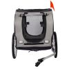 Dog Bike Trailer, Breathable Mesh Dog Cart with 3 Entrances, Safety Flag, 8 Reflectors, Folding Pet Carrier Wagon with 20 Inch Wheels, Bicycle Carrier