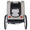 Dog Bike Trailer, Breathable Mesh Dog Cart with 3 Entrances, Safety Flag, 8 Reflectors, Folding Pet Carrier Wagon with 20 Inch Wheels, Bicycle Carrier
