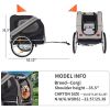 Dog Bike Trailer, Breathable Mesh Dog Cart with 3 Entrances, Safety Flag, 8 Reflectors, Folding Pet Carrier Wagon with 20 Inch Wheels, Bicycle Carrier